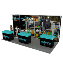 Detian Offer 10x20ft aluminium exposition stand used trade show booth